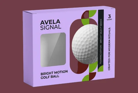 5 window golf ball boxes