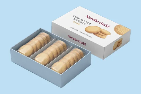 6 Two Piece Biscuit Gift Boxes