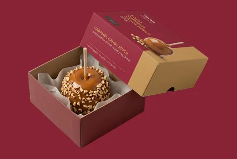 6 Two Piece Candy Apple Boxes