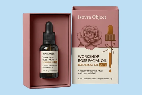 6 Two Piece Rose Oil Box