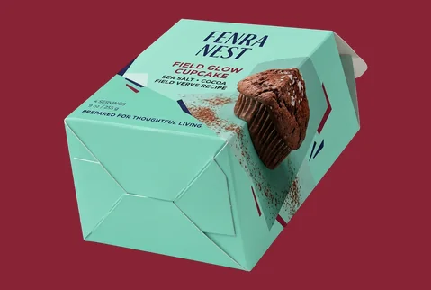6 auto bottom cupcake boxes