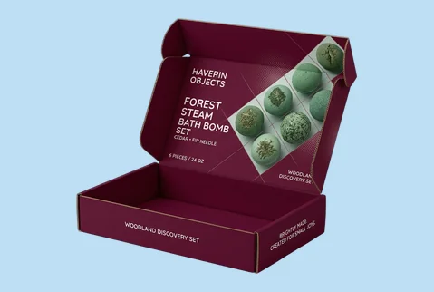 6 bath bomb mailer boxes
