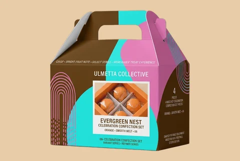 6 cardboard insert gable boxes