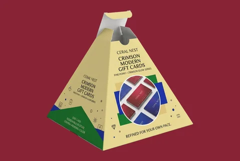 6 counter display pyramid set