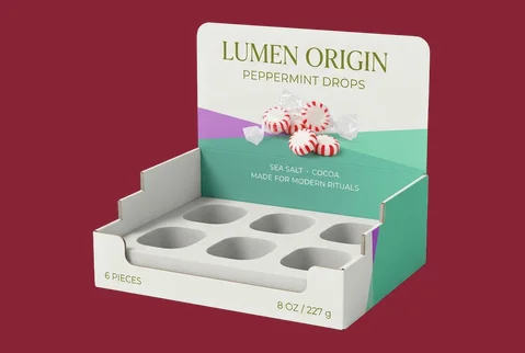 6 foam insert counter displays
