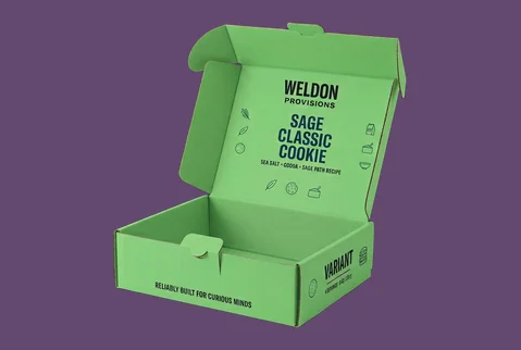 6 kraft mailer cookie boxes