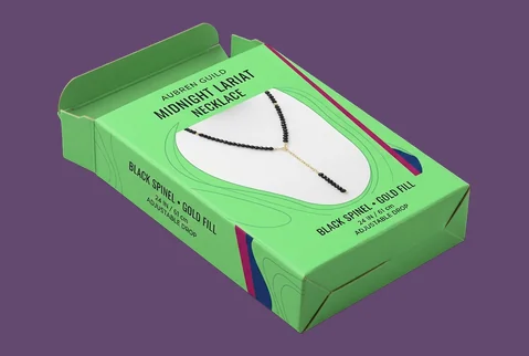 6 kraft necklace boxes
