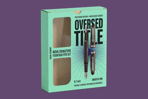 6 kraft window gift boxes