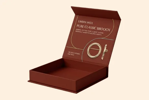 6 magnetic rigid brooch box