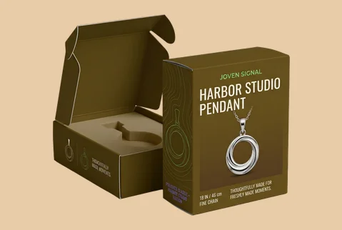 6 pendant boxes with foam inserts