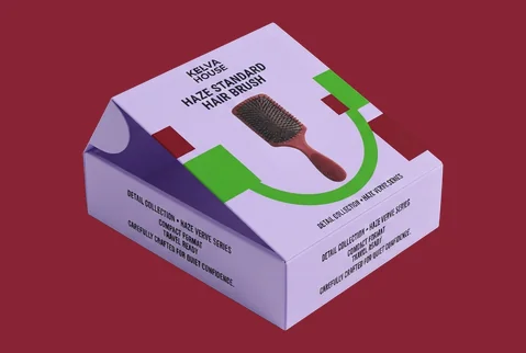 6 rigid hair brush boxes