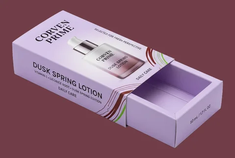 6 sleeve and tray lotion boxes