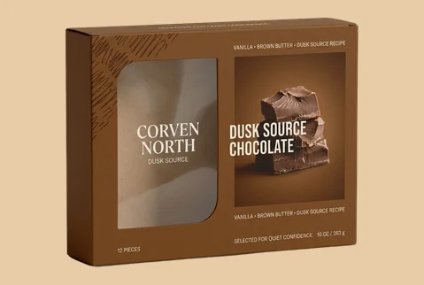 6 window kraft chocolate boxes