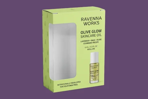 6 window skincare oil boxes