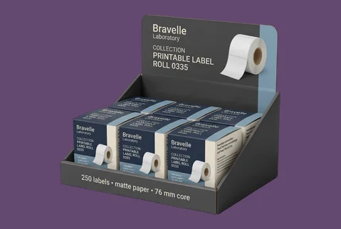 7 Display Label Boxes