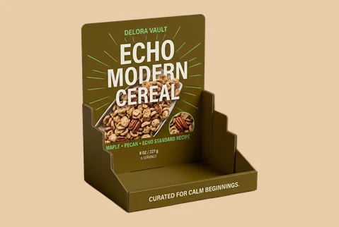 7 counter display cereal packs