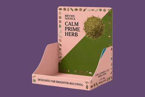 7 counter display herb boxes