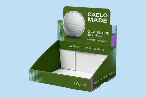 7 display ready golf ball boxes