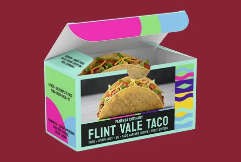 7 divided taco meal boxes