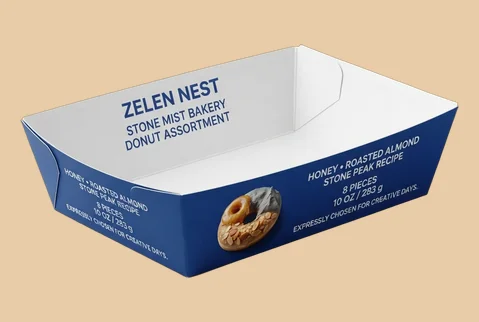 7 food boats & open trays