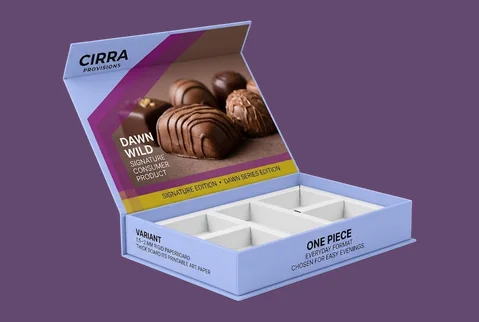 7 gift boxes with inserts