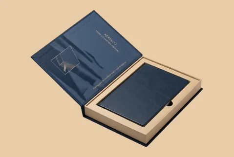 7 linen wrapped book boxes