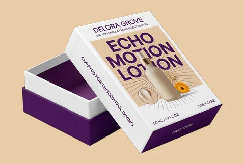7 two piece lotion gift boxes