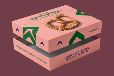 7 two piece pretzel gift boxes