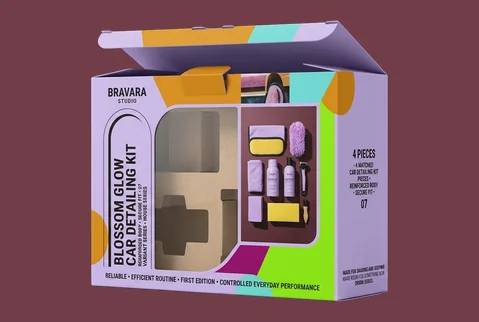 7 windowed product kit boxes