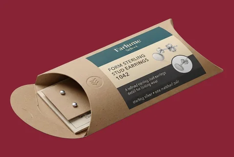 8 Embossed Logo Pillow Box