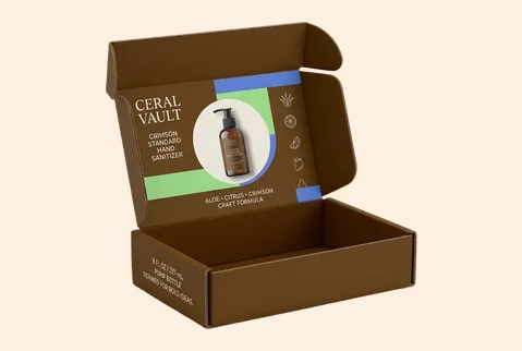 8 branded mailer kit boxes