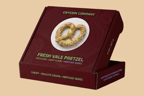 8 branded pretzel mailer boxes