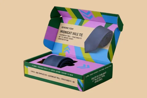 8 branded tie mailer boxes