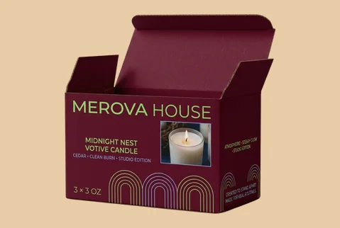 8 branded votive mailers