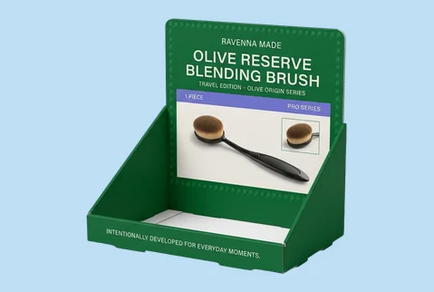 8 counter display brush packs