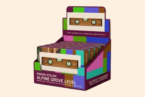 8 counter display level boxes