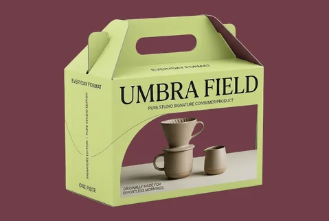 8 gable and handled boxes