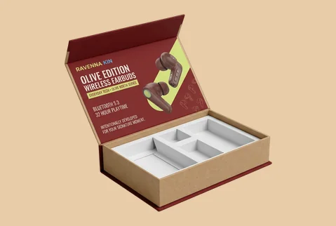 8 kraft gift boxes with inserts
