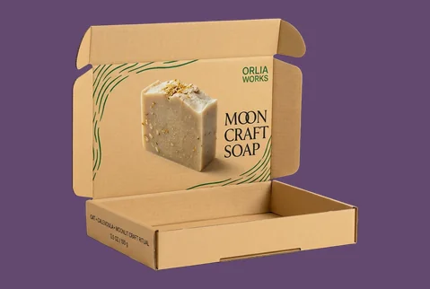 8 kraft mailer soap sets