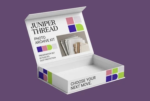8 magnetic rigid archive boxes