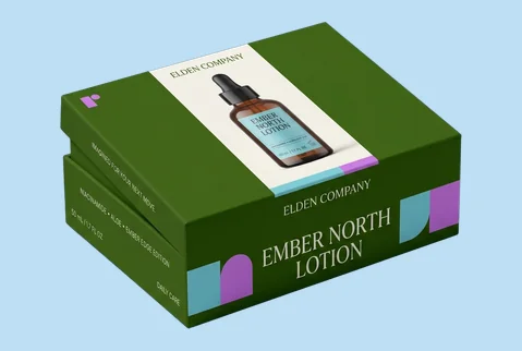 8 rigid lotion presentation boxes