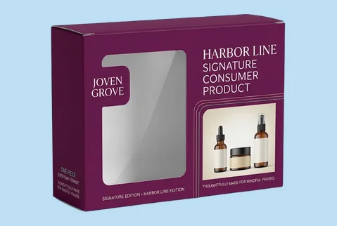 8 windowed retail set boxes