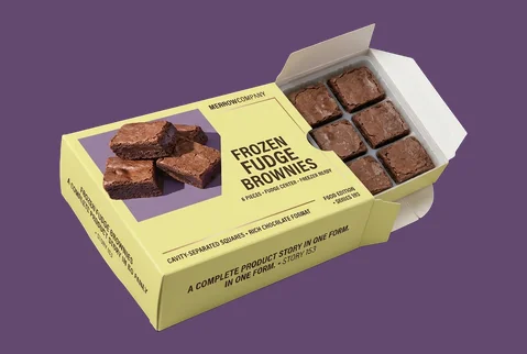 Frozen Brownie Boxes