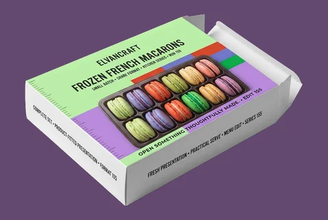Frozen Macaron Boxes