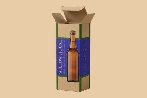 Kraft bottle Boxes 1787823562