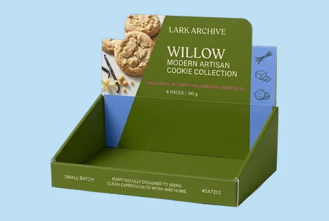 four corner lid display boxes