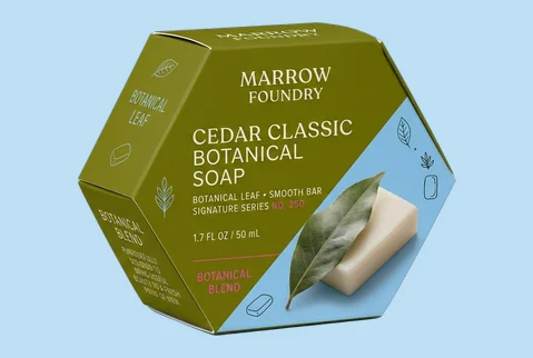 soap hexagon boxes