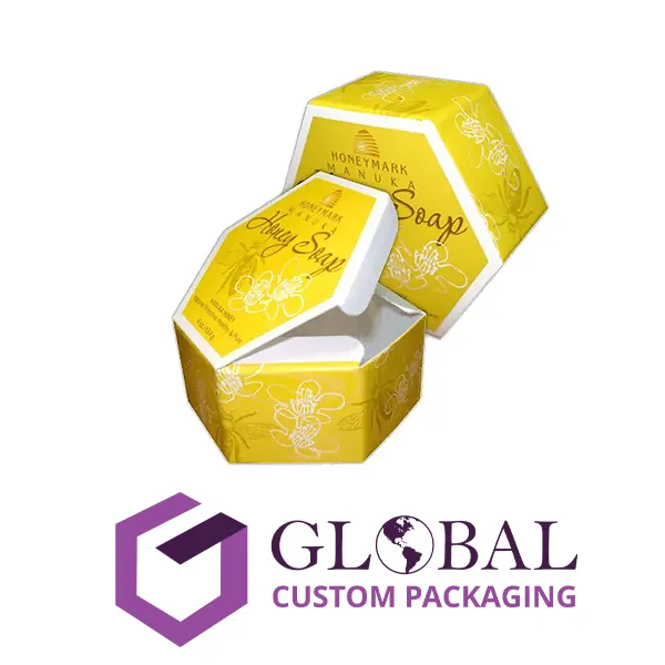 Buy Wholesale Custom Printed Soap Hexagon Packaging Boxes