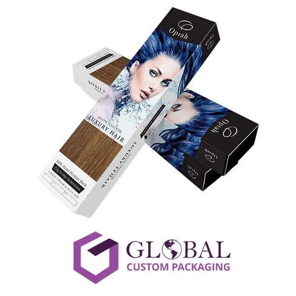 Wholesale Custom Cardboard Hair Extension Boxes
