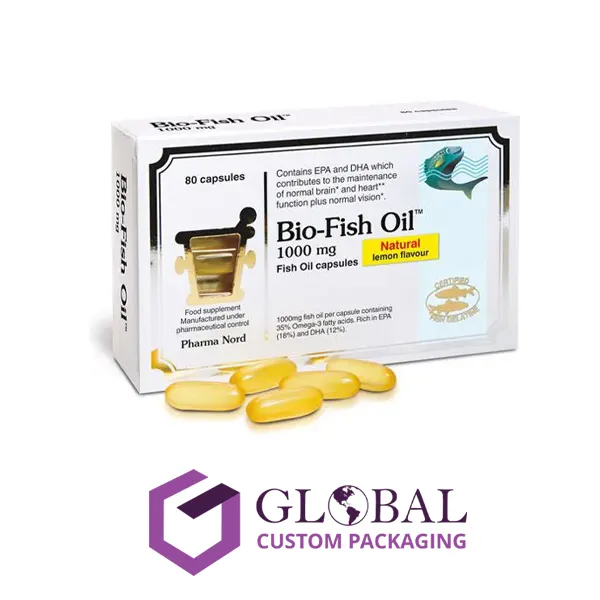 Custom Printed Fish Oil Boxes